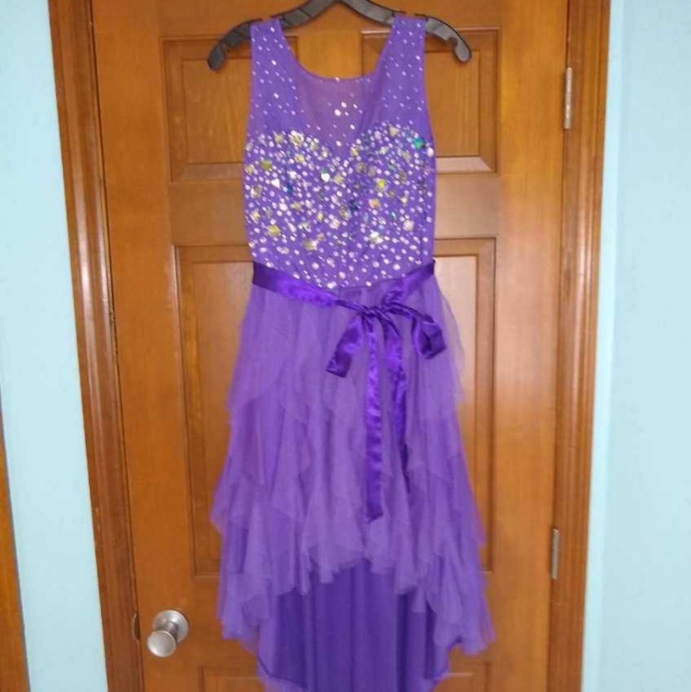 High-low Gemmed Prom Dress
